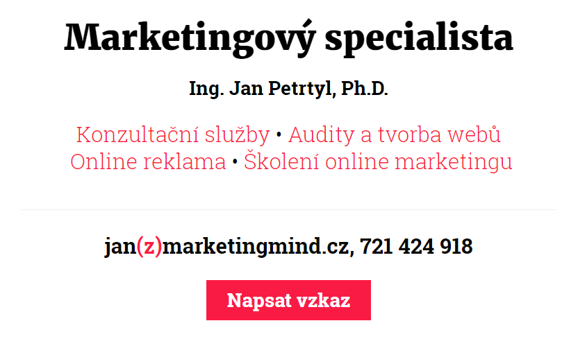 Příkladem gibsonovské affordance je i konverzní tlačítko.