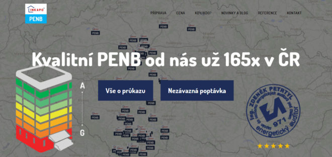 Tvorba webu PENB-INKAPO.cz. Efeketivní a vysoce konverzní webová prezentace.