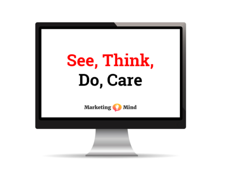 Model/framework See, Think, Do, Care formuloval Avinask Kaushik. Jeho účelem je pomoci marketérům porozumět komu, kdy, co a jak mají sdělit.